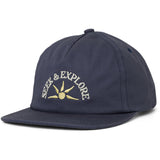 Roark Mens Venture Snapback Hats in navy