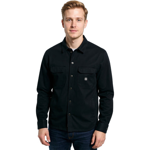 Roark Mens Backwoods Overshirts in Black