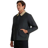 Roark Mens Open Roads Wax Canvas Jacket in onyx
