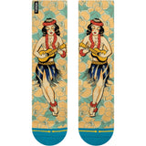 Merge4 Mens Classic Crew Socks in hula and Medium