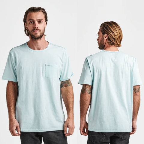 Roark Well Worn Light Organic  T-Shirts in sky blue