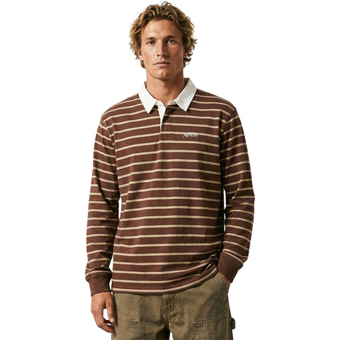 Roark Mens Homegrown Longsleeve Shirt in rust