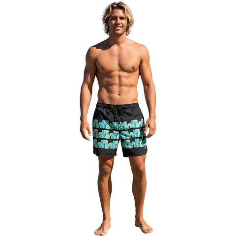 Roark Mens Serrano Shorts in black fjord