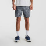 Roark Mens Layover Trail  Shorts in grey psychedelic