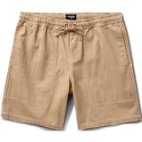 Roark Mens Made To Fade Shorts in washed khaki