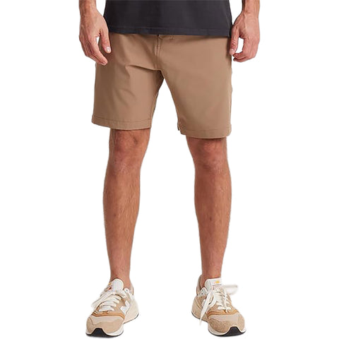 Roark Mens Hytide Hybrid Shorts in dark khaki