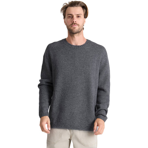 Roark Mens Nordsman Wool Sweater in charcoal