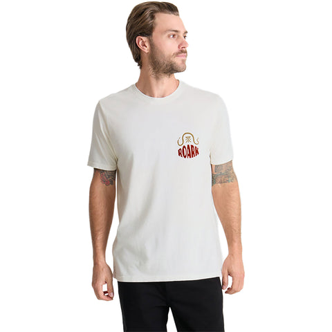 Roark Palm Snake T-Shirts in Off white