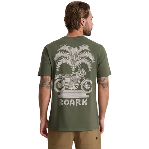 Roark Moto Palm T-Shirts in military
