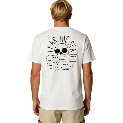 Roark Fear the Sea T-Shirts in off white