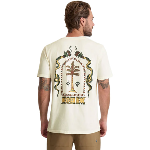 Roark Mens Augs Palm TShirt in off white