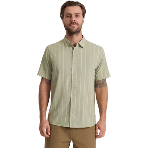 Roark Mens Bless Up Shirts in sage stripe