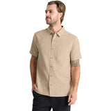 Roark Mens Journey S/S Woven Shirts in Fossil