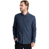 Roark Mens Scholar Chambray Shirts in mid indigo