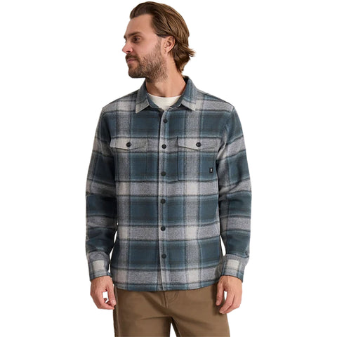 Roark Mens Nordsman 2.0 Flannel Shirts in dark slate