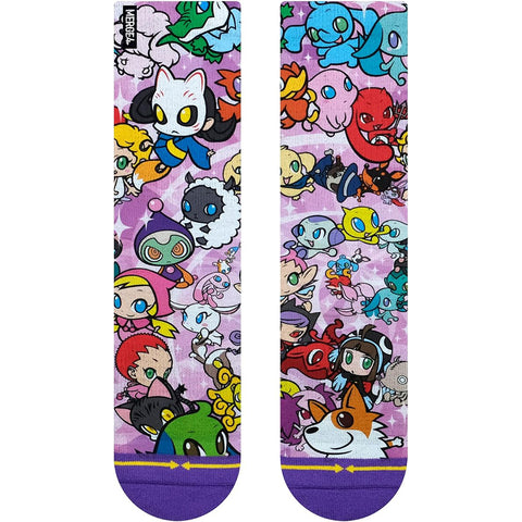 Merge4 Mens Classic Crew Socks in Ryo Taniguchi Friends