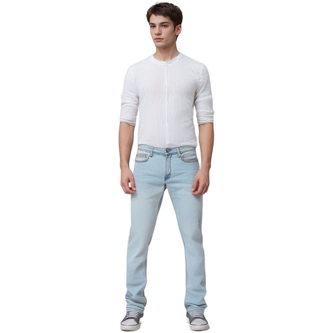 Edge Mens Switch Stretch Denim Jean in Bleached