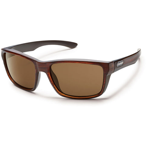Suncloud Mayor Polarized Sunglasses in burnished brown and brown polarized