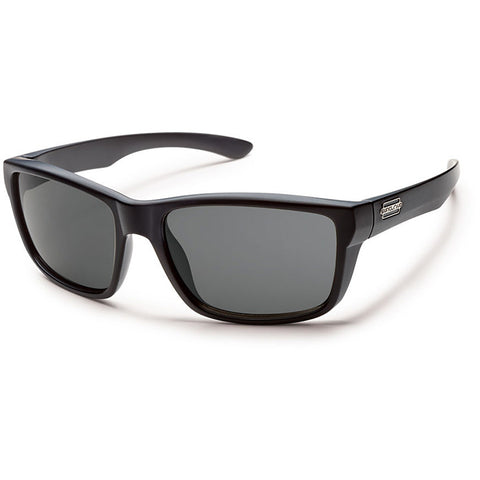 Suncloud Mayor Polarized Sunglasses in matte black and polar grey green