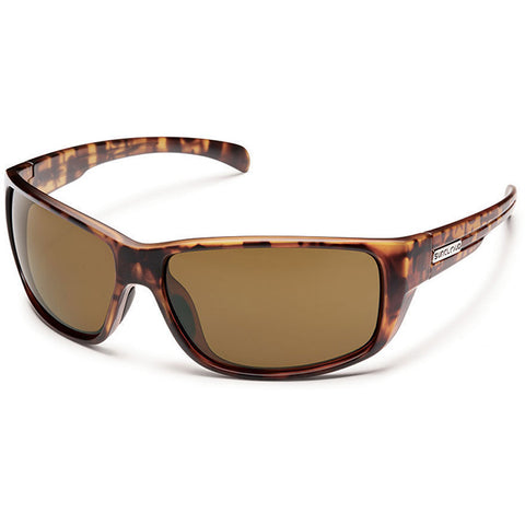 Suncloud Milestone Polarized Sunglasses in matte tort and polar brown