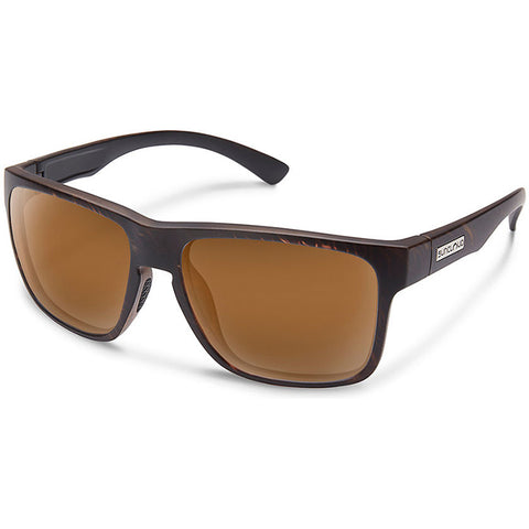 Suncloud Rambler Polarized Sunglasses in blackened tortoise and polar brown