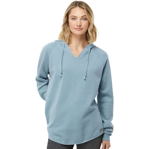 Edge Sailor Girl Hooded Sweatshirts in misty blue