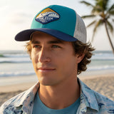 Edge Shore Break Hats in teal/white/navy