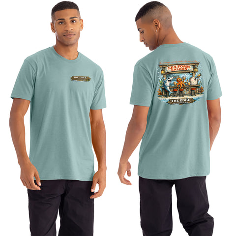 Edge Sea Foam Saloon T-Shirts in seafoam