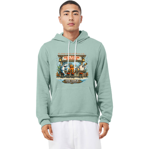 Edge Sea Foam Saloon Hooded Sweatshirts in sea foam
