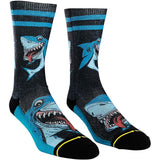 Merge4 Mens Classic Crew Socks in Caballero Sharks