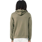 Edge Shark Badge Hooded Sweatshirts in light olive