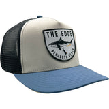 Edge Shark Badge Hydro Hat in tan/blue/black