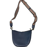 Isabelle Womens Half Moon Guitar Strap Crossbody Bags in navy