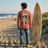 Edge Skull Beach T-Shirts in paprika