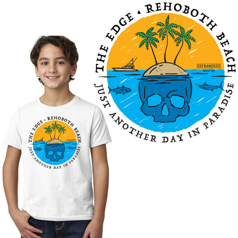 Edge Skull Island Youth T-Shirts in white