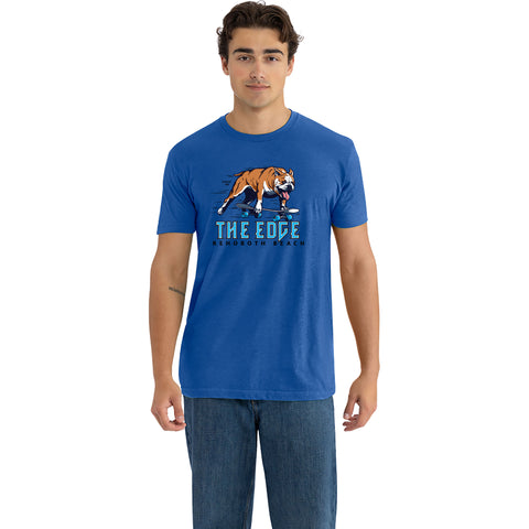 Edge Skate Dog T-Shirts in royal blue heather