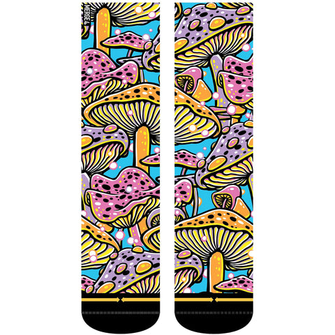Merge4 Mens Classic Crew Socks in mushrooms