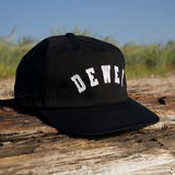 Delaware Beaches Suck DBS Coastal Dewey Hat in black