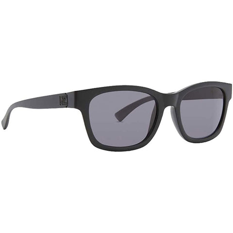 Von Zipper Approach Sunglasses in black satin and grey polarized