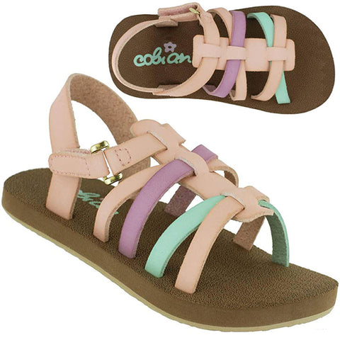 Cobian Kids Sophia Sandals in multi and 5/6.kids