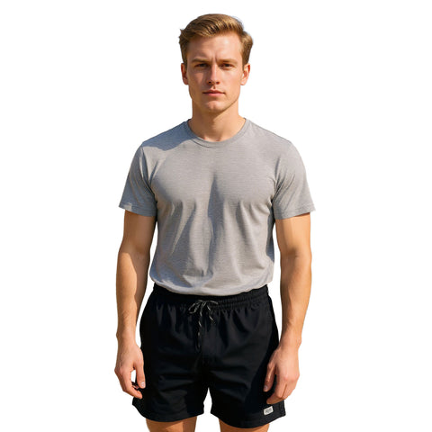 Edge Mens Weekender Volley Shorts in Black