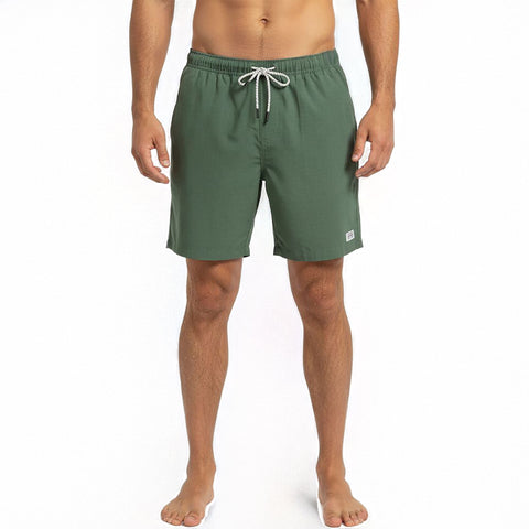 Edge Mens Traveler Elastic Walkshorts in olive