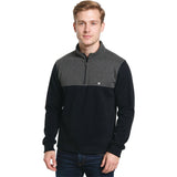 Edge Mens Recon Polar Fleece Jackets in Black
