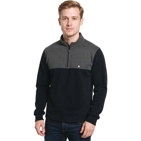 Edge Mens Recon Polar Fleece Jackets in Black