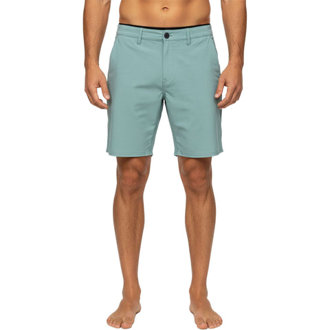 Edge Mens Hybrid Overdye Shorts in mint