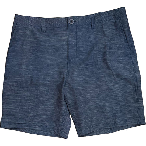 Edge Mens Hybrid Coastline Slub Shorts in navy