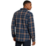 Edge Mens Wildwood Polar Fleece Shirts in navy