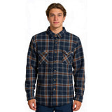 Edge Mens Wildwood Polar Fleece Shirts in navy