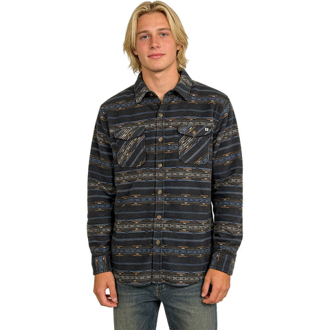Edge Mens Nevada Polar Fleece Shirts in charcoal