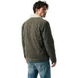 Edge Mens Highland Sherpa Lined Jackets in charcoal